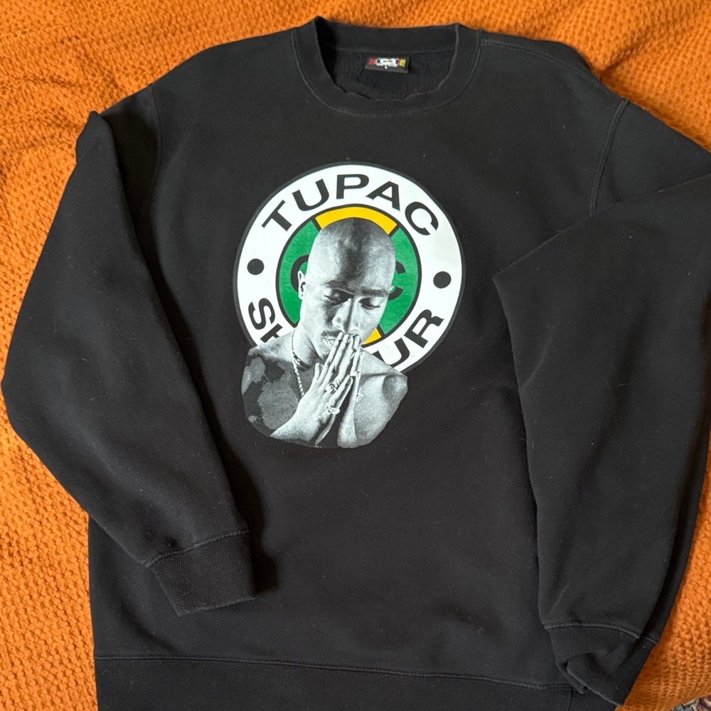 Tupac Shakur Black Crewneck Sweater